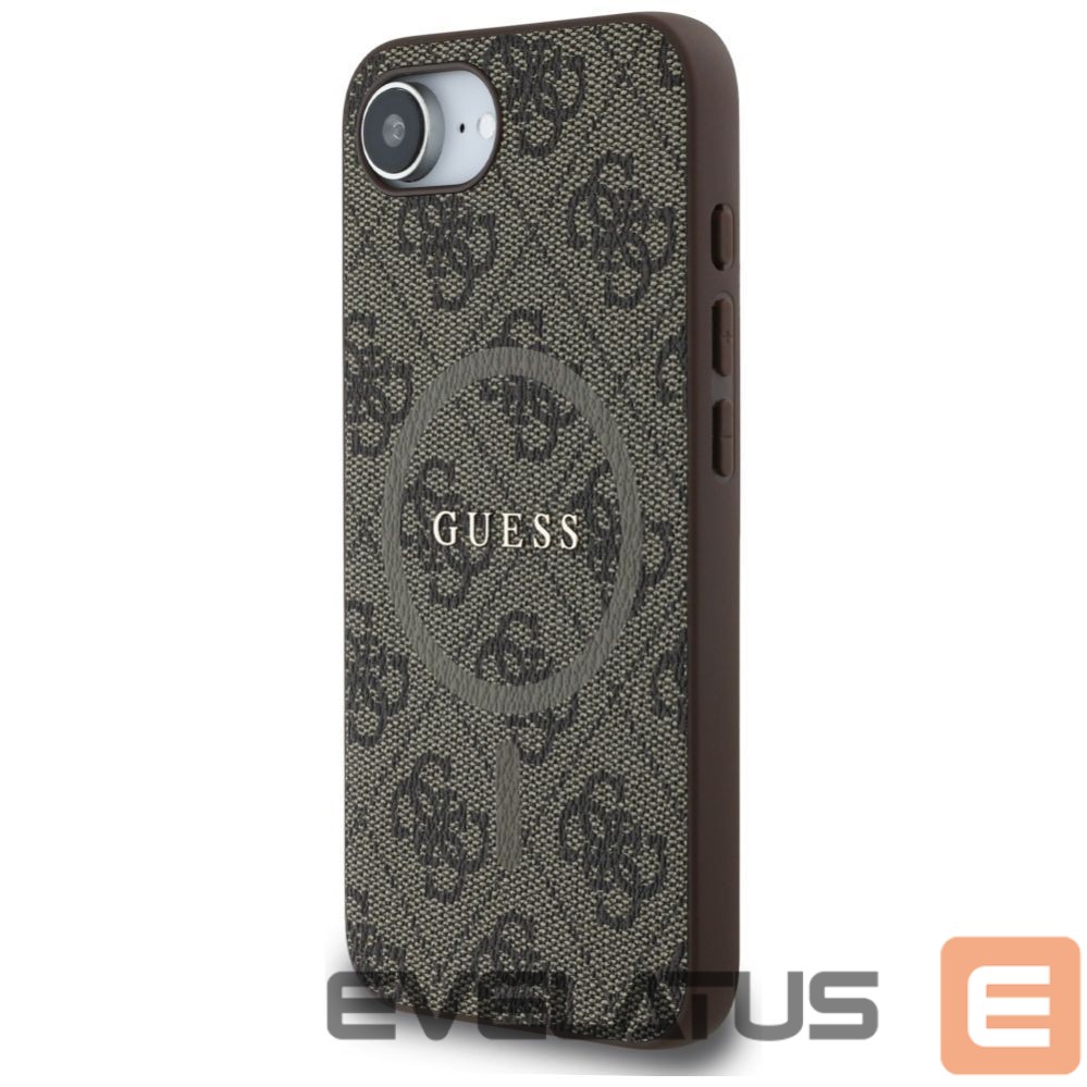 Kitos prekės Guess Guess 4G Ring Classic Logo MagSafe iPhone 16e Case - Brown