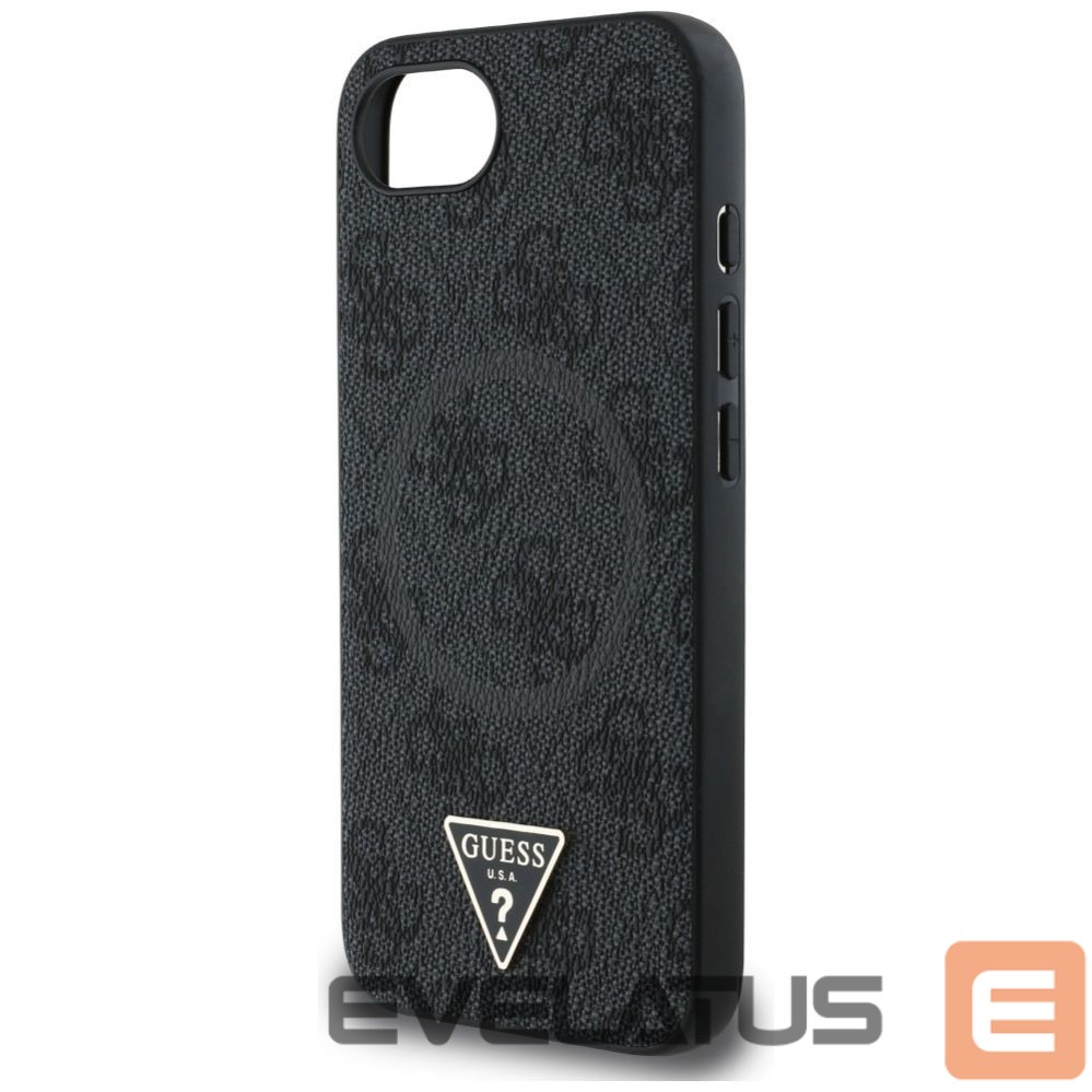 Kitos prekės Guess Guess 4G Ring Triangle Logo MagSafe case for iPhone 16e - black