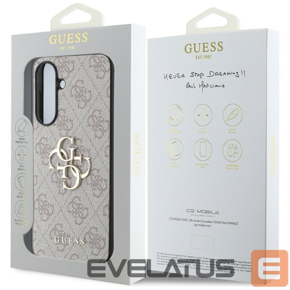 Kitos prekės Guess Guess Big 4G Logo Classic Logo Case for Samsung Galaxy A36 - Pink
