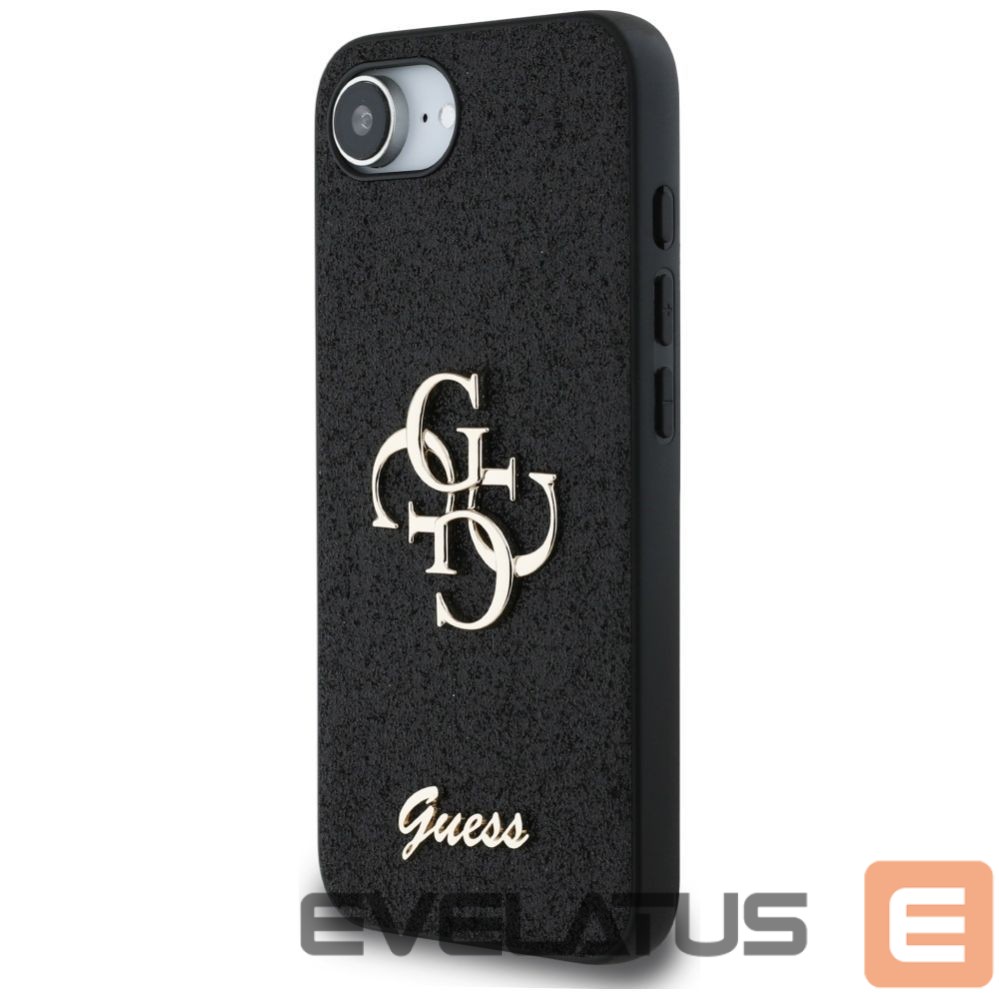 Kitos prekės Guess Guess Fixed Glitter Big 4G case for iPhone 16e - black