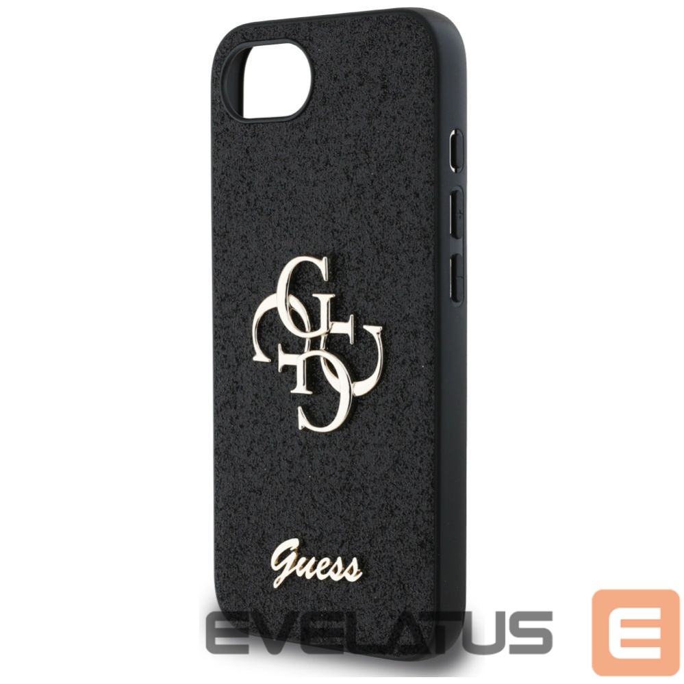 Kitos prekės Guess Guess Fixed Glitter Big 4G case for iPhone 16e - black