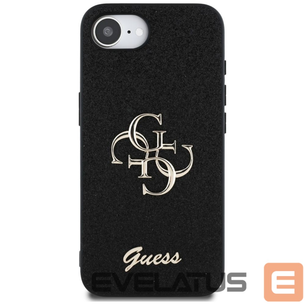 Kitos prekės Guess Guess Fixed Glitter Big 4G case for iPhone 16e - black