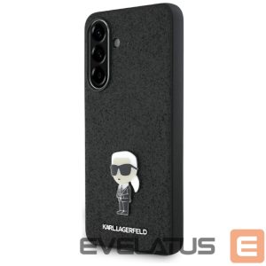 Kitos prekės Karl Lagerfeld  Karl Lagerfeld Fixed Glitter Ikonik Logo Metal Pin Case for Samsung Galaxy A36 - Black 