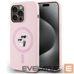 Kitos prekės Karl Lagerfeld  Karl Lagerfeld Silicone Karl&Choupette MagSafe Case for iPhone 14 Pro Max - Pink 