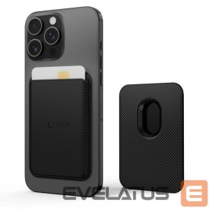 Kitos prekės Tech-Protect  Tech-Protect MagWallet Magsafe Case with Universal Magnetic Card or Document Holder - Black 