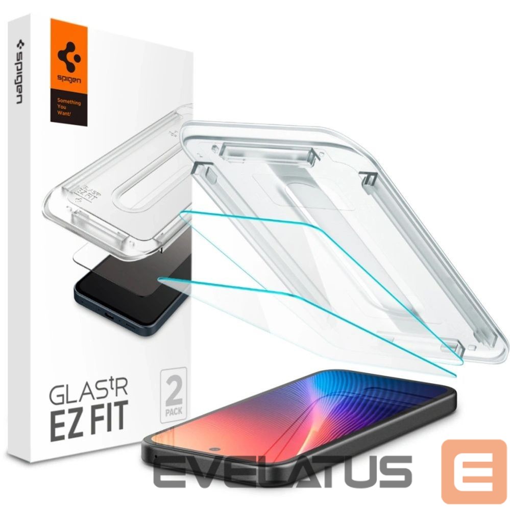 Kitos prekės Spigen Spigen Glas.TR "Ez Fit" Tempered Glass 2-pack for Google Pixel 9A - Clear