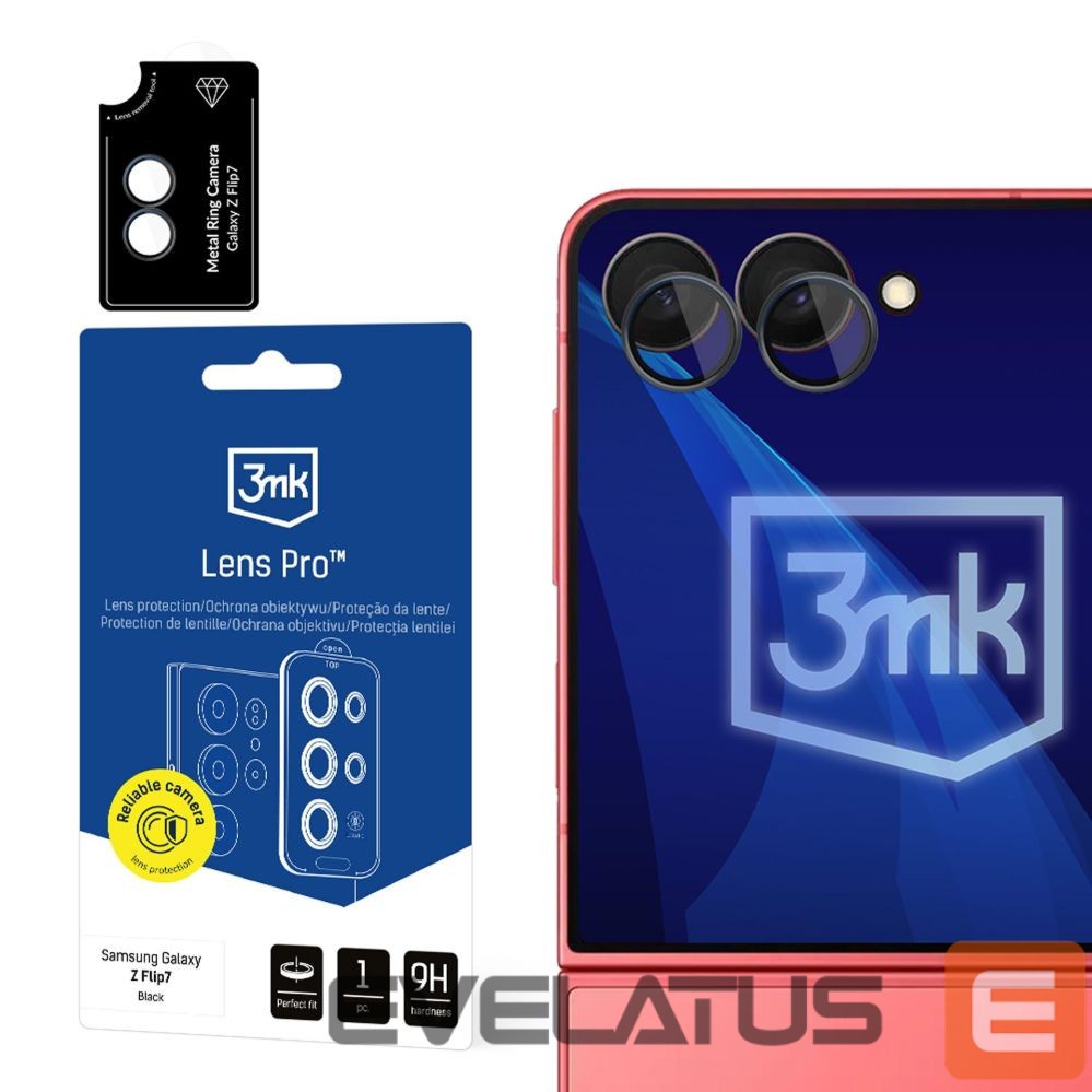 Kitos prekės 3MK 3mk Lens Protection Pro Camera Glass for Samsung Galaxy Z Flip 7 - Black