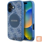 Kitos prekės Guess  Guess 4G Circle Classic Logo MagSafe case for iPhone 16 - blue 