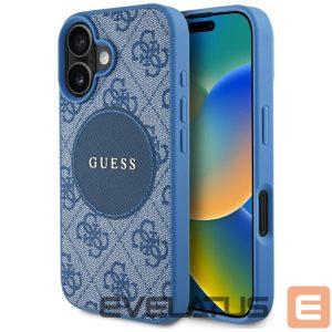 Kitos prekės Guess  Guess 4G Circle Classic Logo MagSafe case for iPhone 16 - blue 