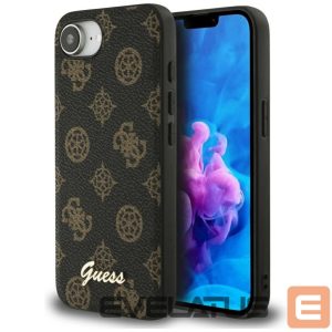 Kitos prekės Guess  Guess Peony Script Logo MagSafe iPhone 16e Case Black 