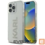 Kitos prekės Karl Lagerfeld  Karl Lagerfeld IML Rhinestones Logo iPhone 16 Pro Case - Clear 