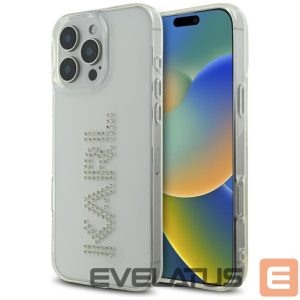 Kitos prekės Karl Lagerfeld  Karl Lagerfeld IML Rhinestones Logo iPhone 16 Pro Case - Clear 