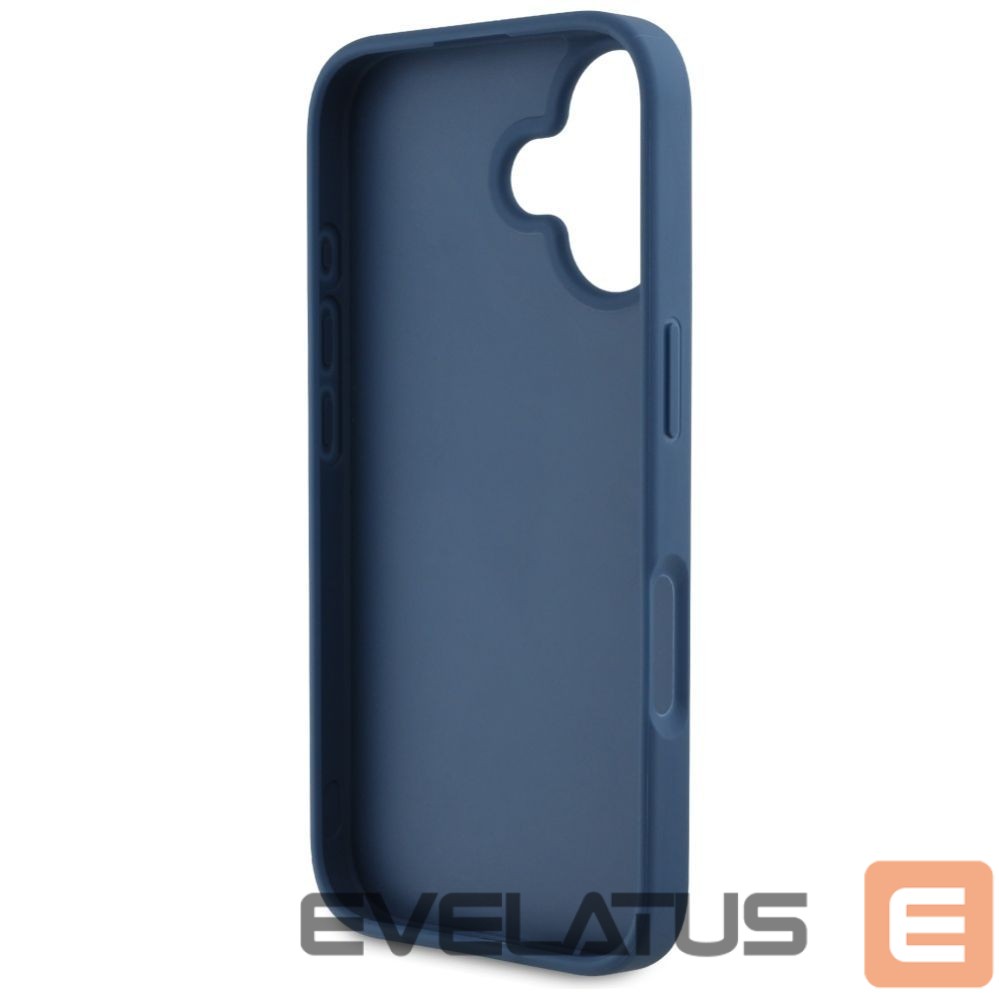Kitos prekės Guess Guess Grained Roses Big 4G logo case for iPhone 16 - blue