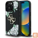 Kitos prekės Guess  Guess Grained Roses Big 4G logo case for iPhone 16 Pro Max - black 