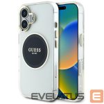 Kitos prekės Guess  Guess IML Metal Colored Circle Classic Logo MagSafe case for iPhone 16 - black 