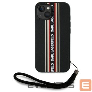 Kitos prekės Karl Lagerfeld  Karl Lagerfeld Saffiano Athleisure Stripes Cord iPhone 15 Case - Red 