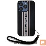 Kitos prekės Karl Lagerfeld  Karl Lagerfeld Saffiano Athleisure Stripes Cord iPhone 15 Pro Max Case - Pink 