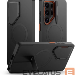 Kitos prekės Tech-Protect  Tech-Protect Kevlar Aura MagSafe Case for Samsung Galaxy S25 Ultra - Black/Orange 