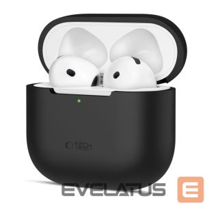 Kitos prekės Tech-Protect  Tech-Protect Silicone Case for Apple AirPods 4 - Black 