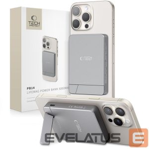 Kitos prekės Tech-Protect  Powerbank Tech-Protect PB14 LifeMag MagSafe 5000 mAh - gray 
