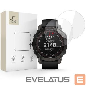 Kitos prekės Tech-Protect  Tech-Protect Glass Fit+ 2-pack tempered glass for Garmin Fenix 7X / 7X Pro - transparent 
