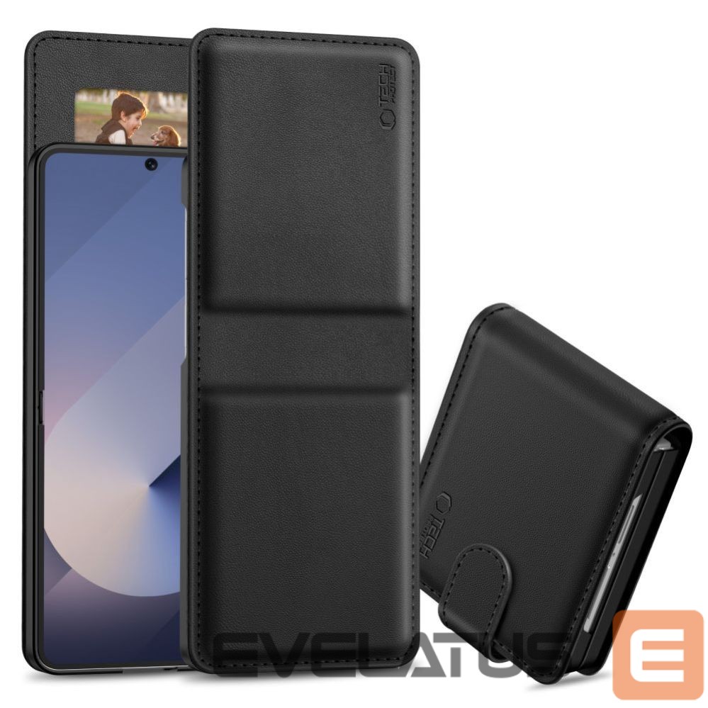 Kitos prekės Tech-Protect Tech-Protect Wallet Case for Samsung Galaxy Z Flip 7 - Black