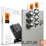 Kitos prekės Spigen  Spigen Optik Pro HD Glas.TR EZ Fit 2-pack Camera Protector for Samsung Galaxy Z Fold 7 - Black 