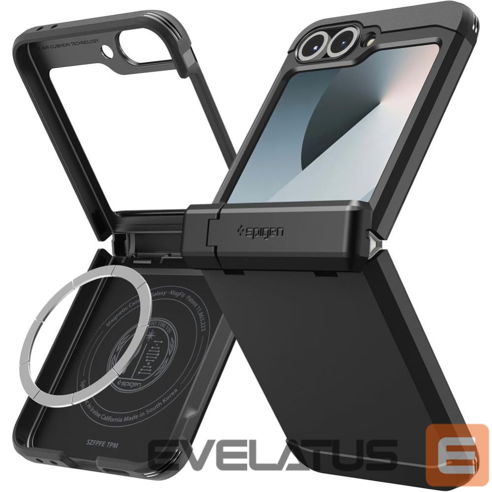 Kitos prekės Spigen Spigen Tough Armor Pro Mag MagSafe Case for Samsung Galaxy Z Flip 6 / 7 FE - Black