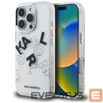 Kitos prekės Karl Lagerfeld  Karl Lagerfeld IML Sketched Graphic Case for iPhone 16 Pro - Clear 