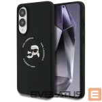 Kitos prekės Karl Lagerfeld  Karl Lagerfeld Silicone nauble Heads And Circle MagSafe case for Samsung Galaxy S25 Edge - black 