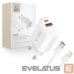 Kitos prekės Tech-Protect  Tech-Protect NCA30 PD 30W QC3.0 USB-A / USB-C Wall Charger + USB-C / Lightning Cable 100cm - White 