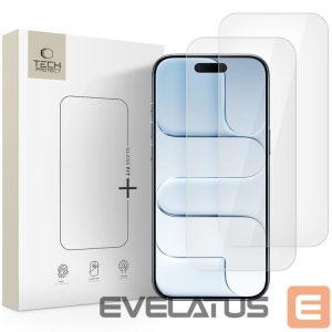 Kitos prekės Tech-Protect  Tech-Protect Glass Fit+ 2-pack tempered glass for iPhone 17 Air - transparent 