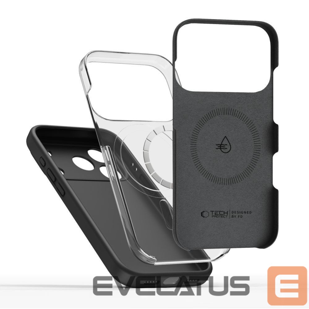 Kitos prekės Tech-Protect Tech-Protect Silicone MagSafe Case for iPhone 17 Pro - Black