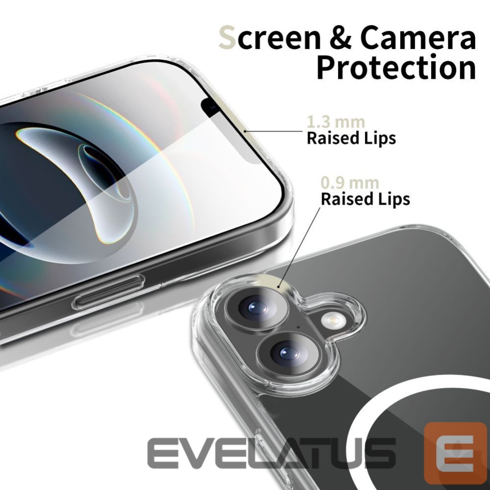 Kitos prekės Tech-Protect Tech-Protect FlexAir Hybrid MagSafe Case for iPhone 17 - Clear