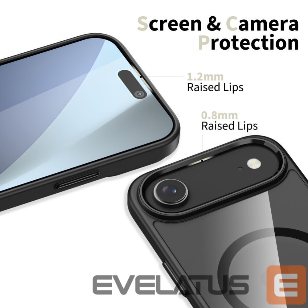 Kitos prekės Tech-Protect Tech-Protect MagFlex MagSafe Case for iPhone 17 Air - Clear Black