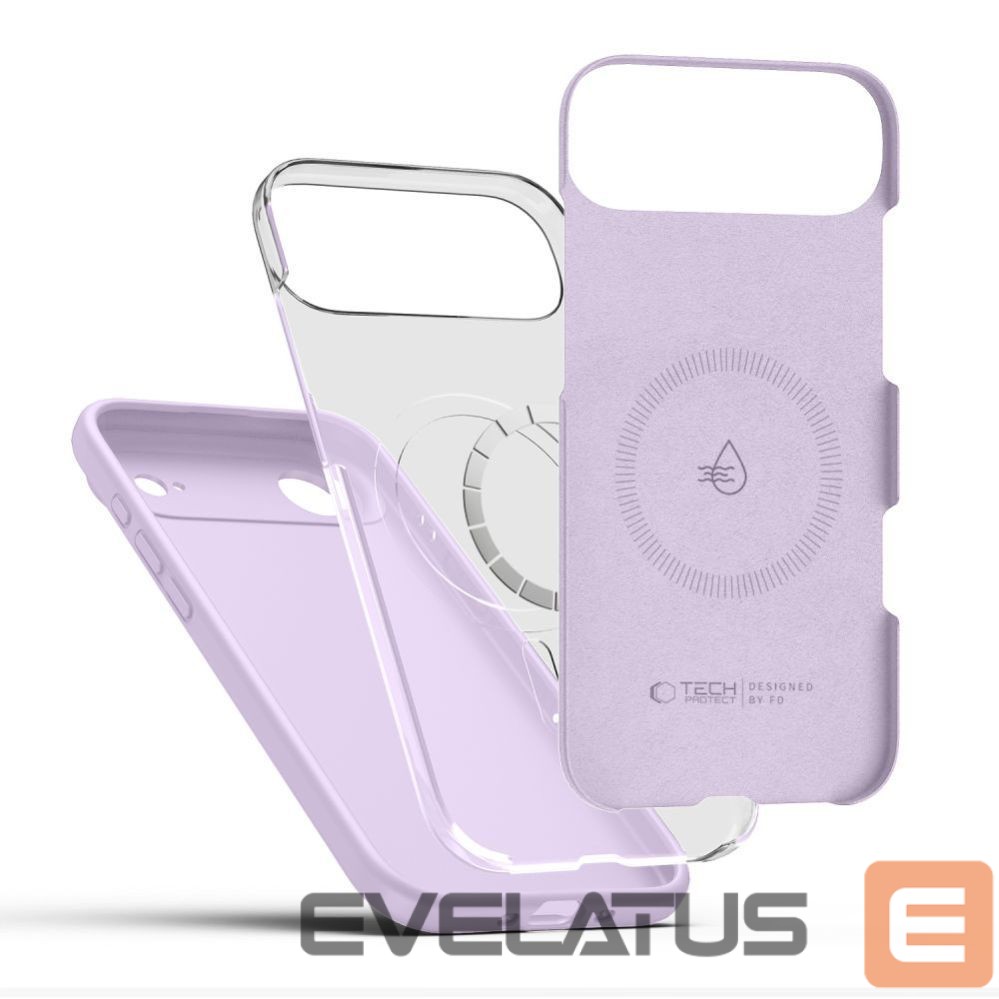 Kitos prekės Tech-Protect Tech-Protect Silicone MagSafe Case for iPhone 17 Air - Purple