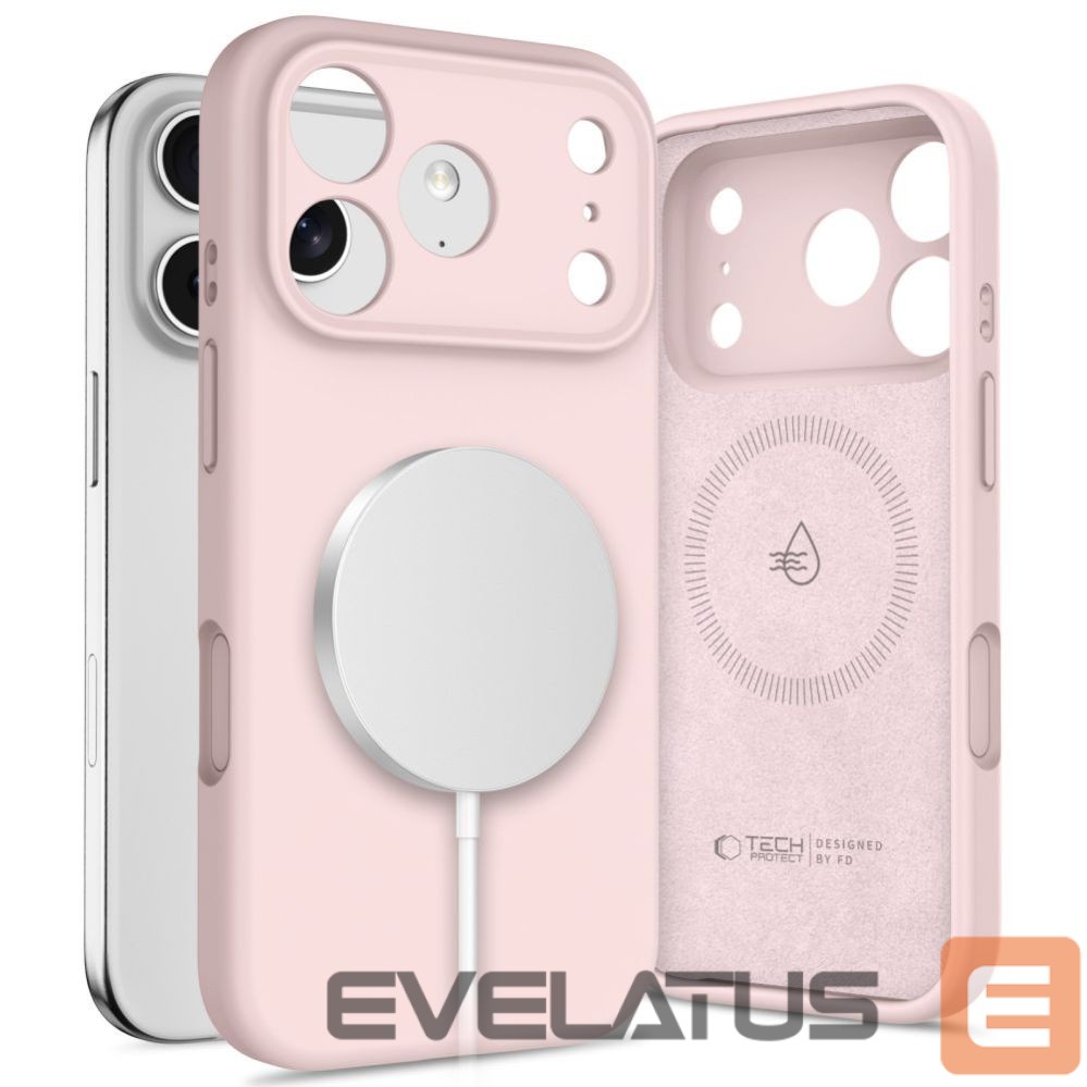 Kitos prekės Tech-Protect Tech-Protect Silicone MagSafe Case for iPhone 17 Pro Max - Pink