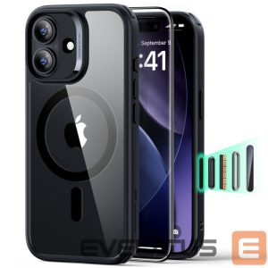 Kitos prekės ESR  ESR Classic Hybrid MagSafe + Tempered Glass Set for iPhone 17 - Clear Black 