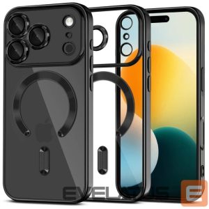 Kitos prekės Tech-Protect  Tech-Protect MagFlex MagSafe Case for iPhone 17 Pro Max - Clear Black 