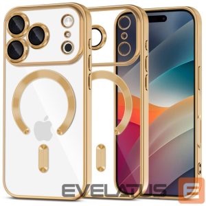 Kitos prekės Tech-Protect  Tech-Protect MagFlex MagSafe Case for iPhone 17 Pro - Transparent Gold 