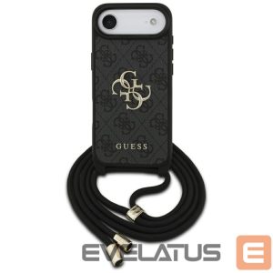 Kitos prekės Guess  Guess 4G Big Logo Cord Stap Crossbody Case for iPhone Air - Black 