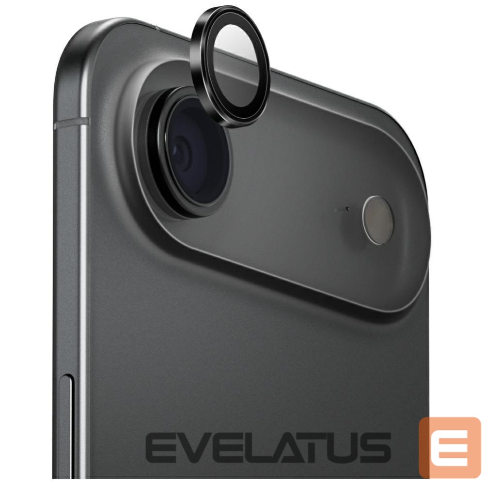 Kitos prekės UNIQ Uniq Optix Aluminum Camera Lens Protector for iPhone 17 Air with Applicator - Black