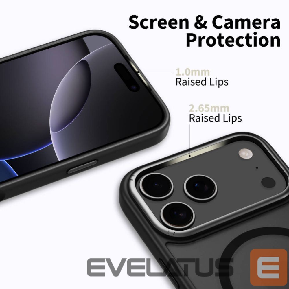 Kitos prekės Tech-Protect Tech-Protect MagEdge MagSafe Case for iPhone 17 Pro - Matte Black