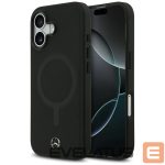 Kitos prekės Mercedes-Benz  Mercedes Plain Smooth Leather MagSafe case for iPhone 17 - black 