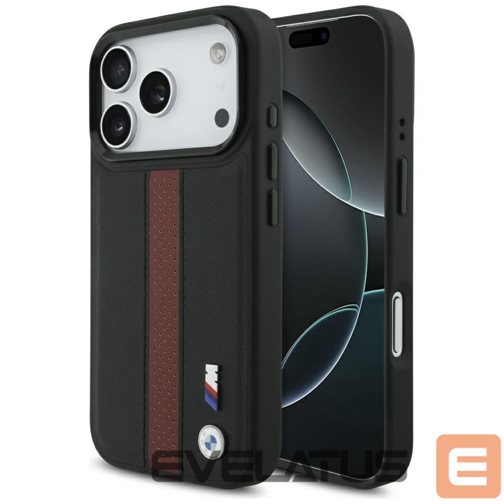 Kitos prekės BMW BMW M Perforated Stripe Logo MagSafe Case for iPhone 17 Pro - Red