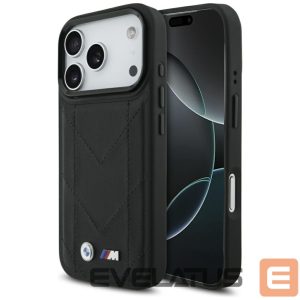 Kitos prekės BMW  BMW M Quilted Logo MagSafe Case for iPhone 17 Pro - Black 