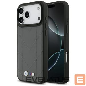 Kitos prekės BMW  BMW M Quilted Logo MagSafe case for iPhone 17 Pro Max - graphite 