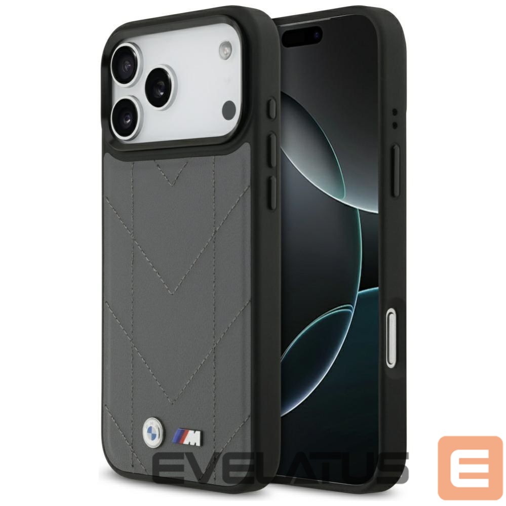 Kitos prekės BMW BMW M Quilted Logo MagSafe case for iPhone 17 Pro Max - graphite
