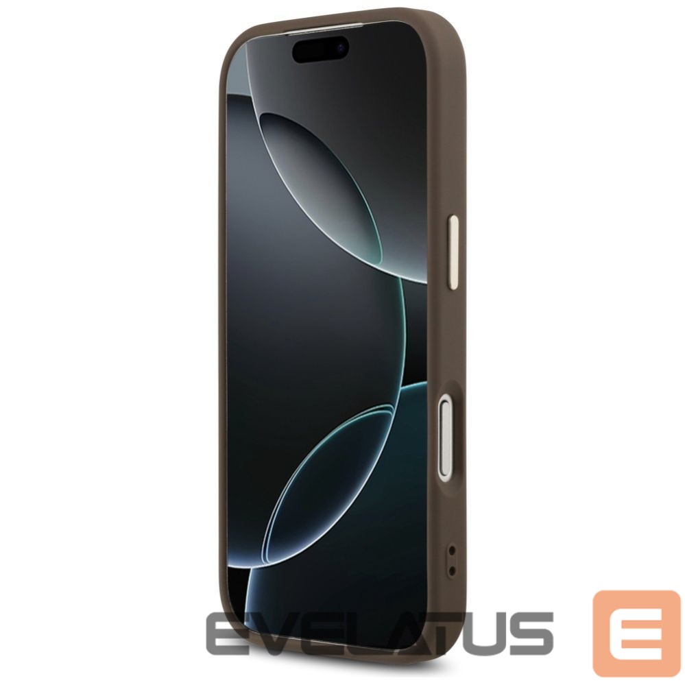 Kitos prekės Guess Guess 4G Big 4G Classic Logo Case for iPhone 17 Pro - Brown and Gold