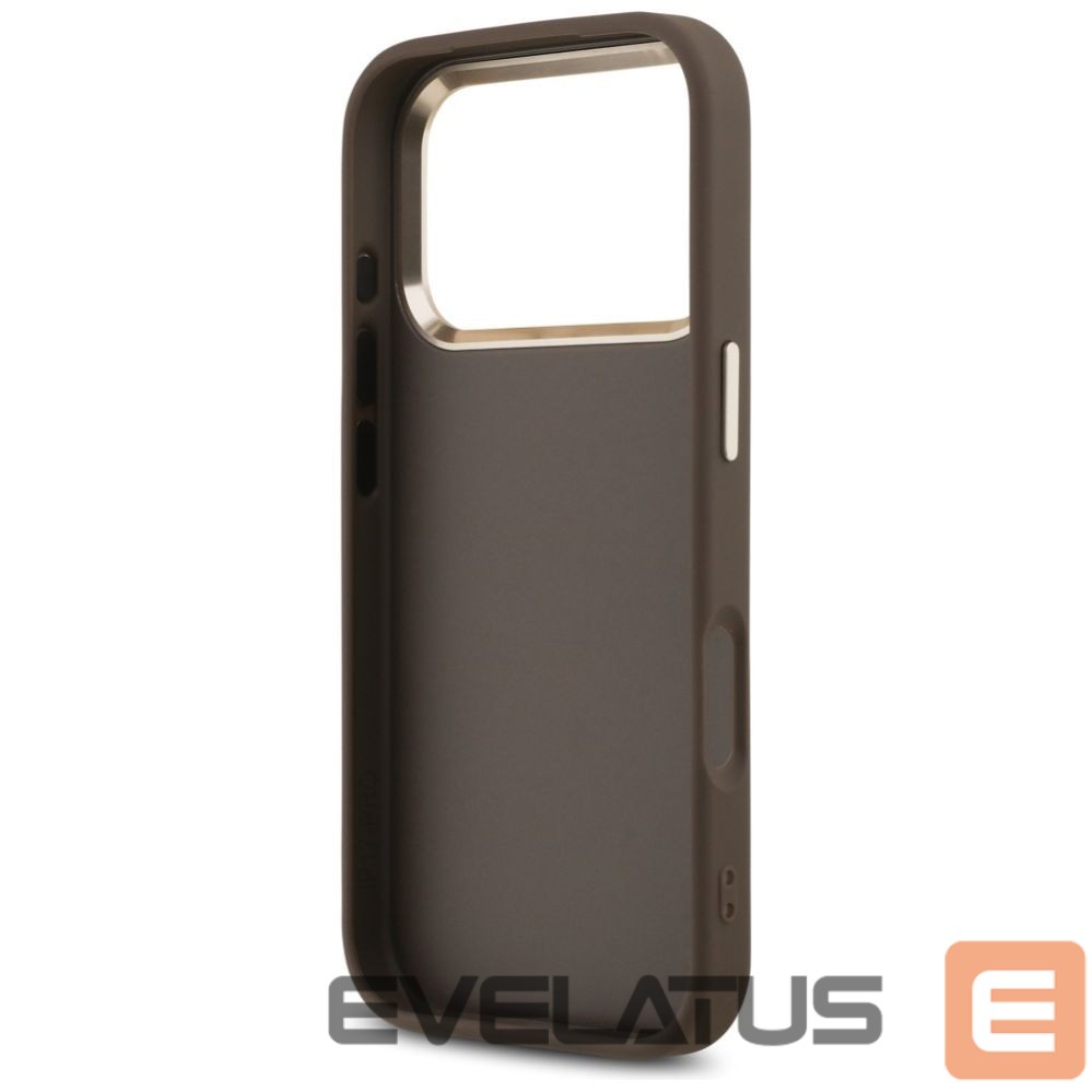 Kitos prekės Guess Guess 4G Big 4G Classic Logo Case for iPhone 17 Pro - Brown and Gold